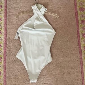 Babaton contour keyhole halter bodysuit